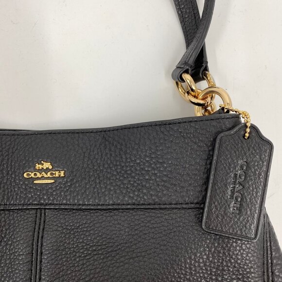 Coach Black Lexy Leather Shoulder Bag | Stylish & Versatile - Picture 4 of 11